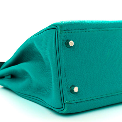 Hermes Taurillon Clemence Kelly Retourne 28 Turquoise 9 of 18
