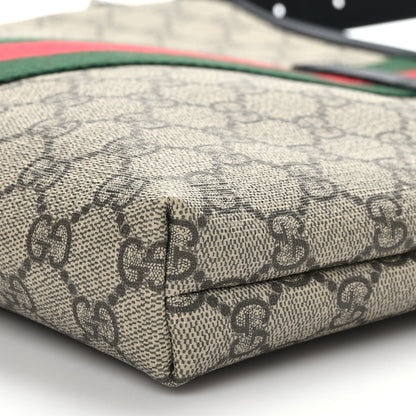 Gucci GG Supreme Monogram Web Messenger Bag Black 9 of 9