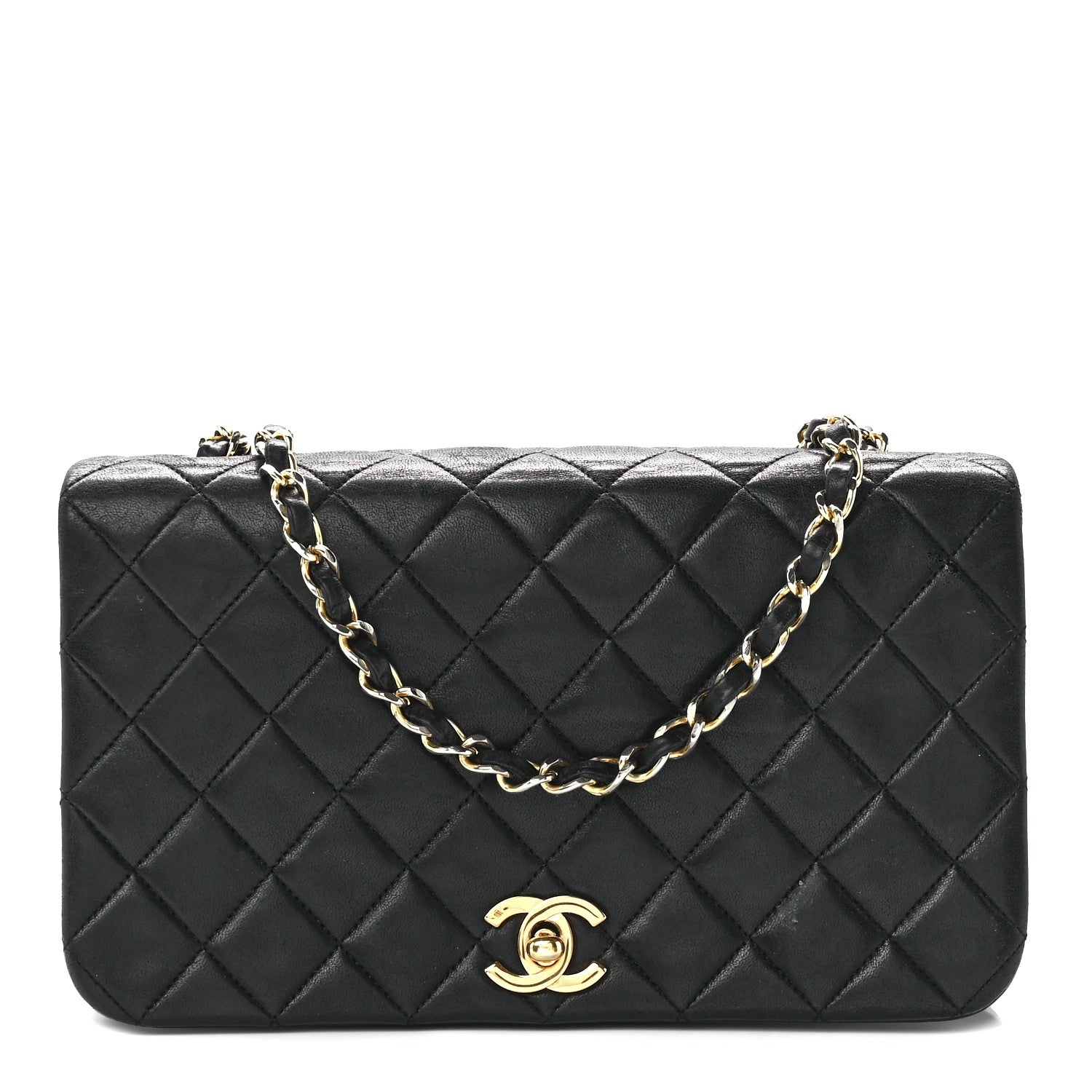 Chanel Lambskin Quilted Small Single Flap Black 1 of 13