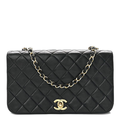 Chanel Lambskin Quilted Small Single Flap Black 1 of 13