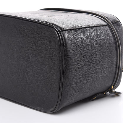 Chanel Caviar CC Vanity Train Case Black 8 of 17