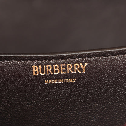 Burberry Tweed Check Medium Rocking Horse Crossbody Red Black 7 of 10