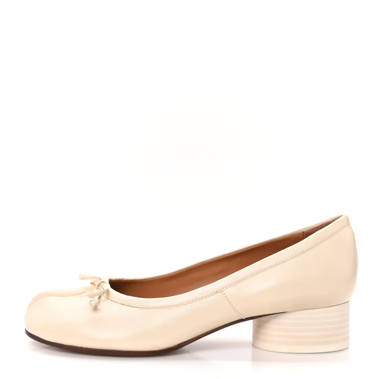 Nappa Tabi Ballerina Pumps 39 White