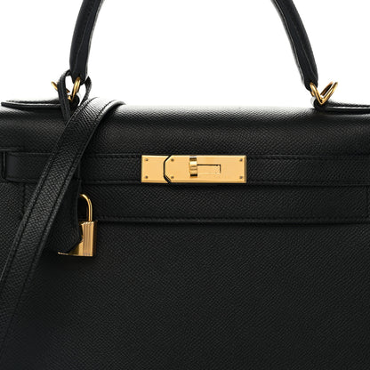 Hermes Epsom Kelly Sellier 28 Black 7 of 11