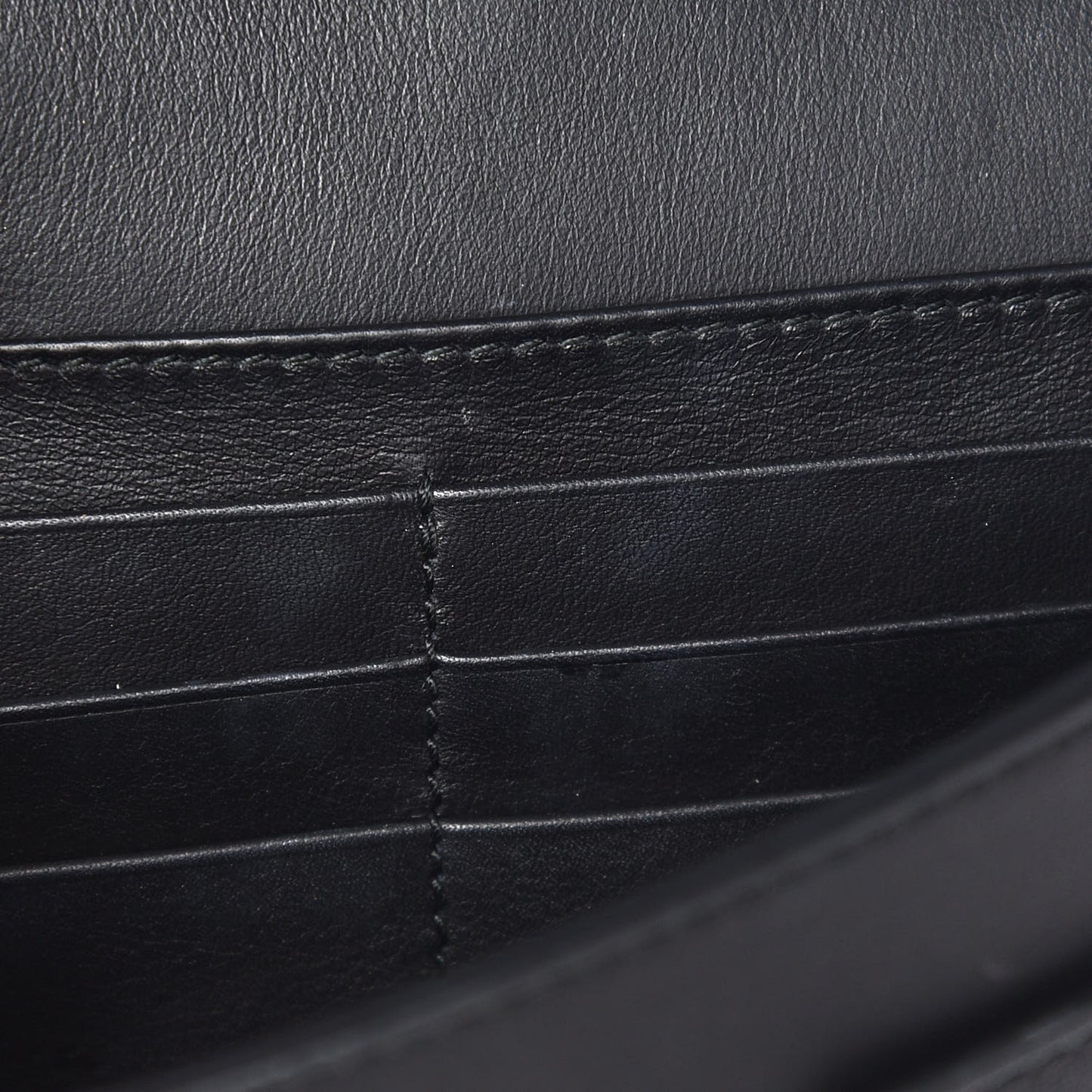 GG Supreme Monogram Arabesque Chain Wallet Black