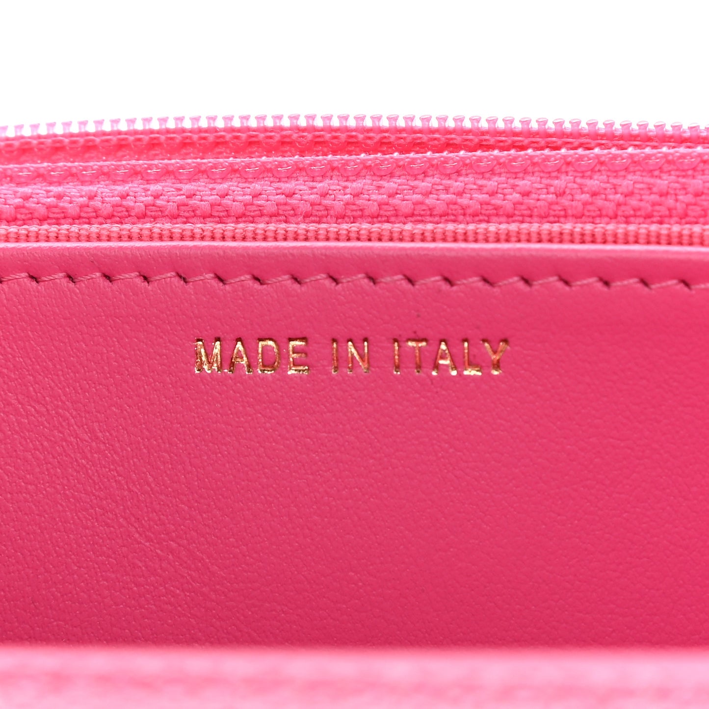 Shiny Caviar Quilted Chain Melody Wallet On Chain WOC Dark Pink