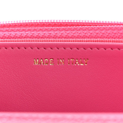 Chanel Shiny Caviar Quilted Chain Melody Wallet On Chain WOC Dark Pink 6 of 9