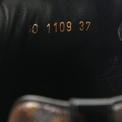 Louis Vuitton Suede Monogram Run Away Sneakers 37 Black 8 of 9