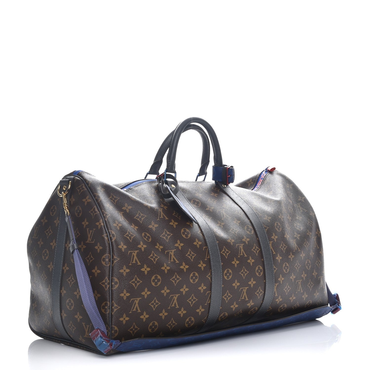 Louis Vuitton Monogram Taiga Outdoor Keepall Bandouliere 55 4 of 9
