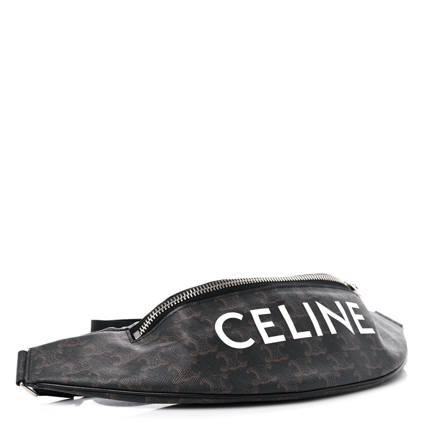 Celine Triomphe Logo Canvas Belt Bag Black 4 of 7
