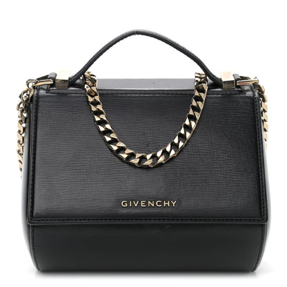 Givenchy Textured Calfskin Mini Pandora Box Chain Crossbody Bag Black 1 of 11