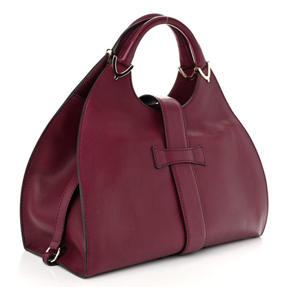 Gucci Calfskin Medium Stirrup Top Handle Bag Cherry Gloss 3 of 11