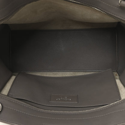 Saint Laurent Calfskin Suede Baby Monogram Downtown Cabas Grey 5 of 11