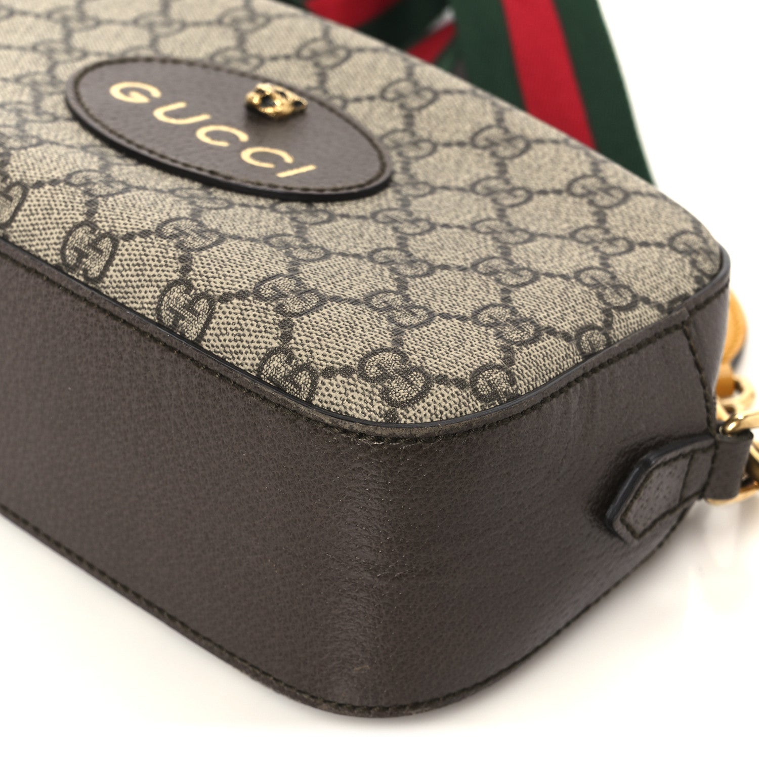 Gucci GG Supreme Monogram Web Neo Vintage Shoulder Bag Beige New Acero Crop 11 of 11