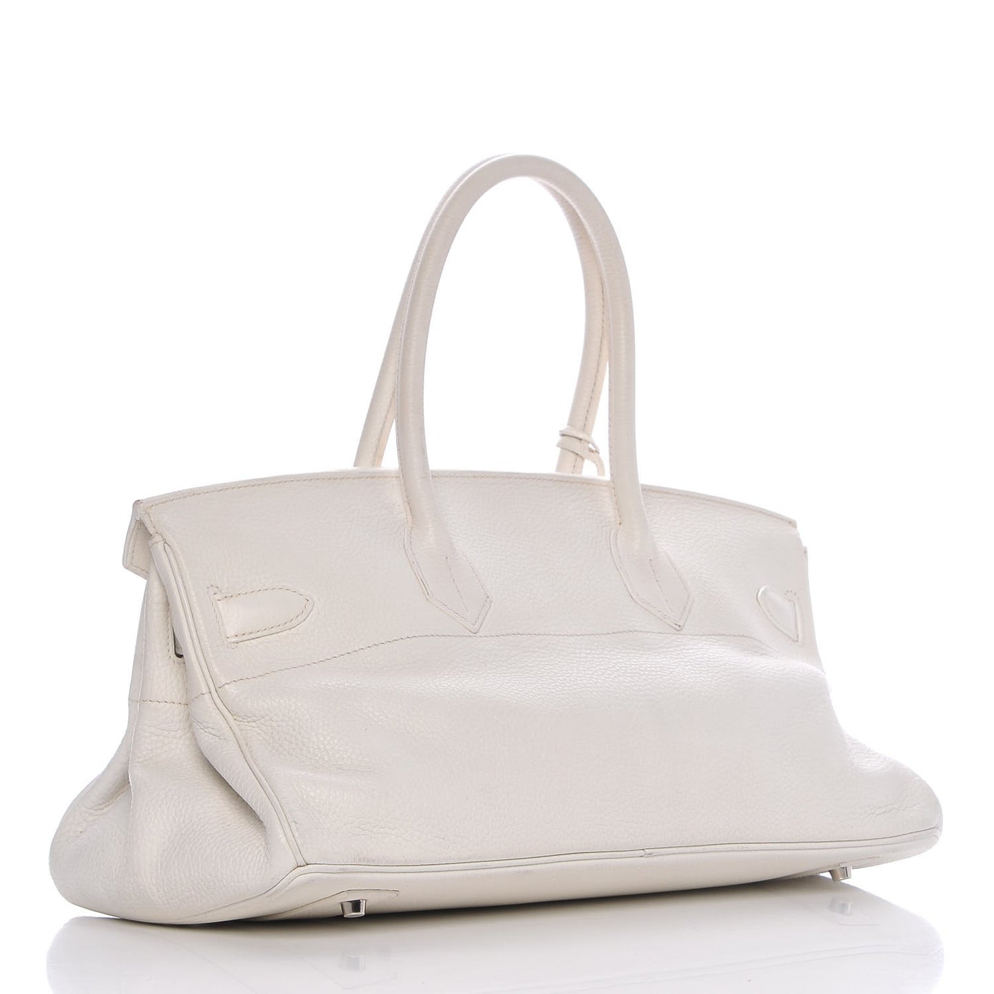 Taurillon Clemence JPG Birkin 42 White
