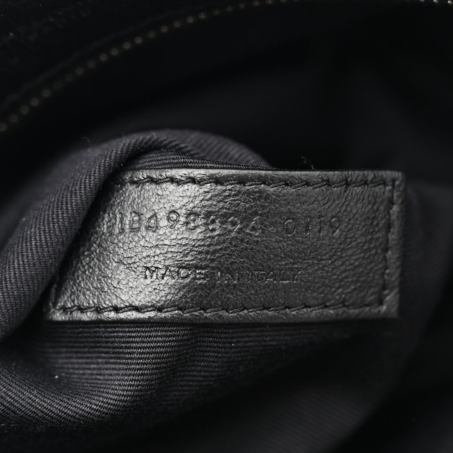 Crinkled Calfskin Matelasse Monogram Medium Niki Chain Satchel Black