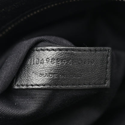 Saint Laurent Crinkled Calfskin Matelasse Monogram Medium Niki Chain Satchel Black 7 of 16