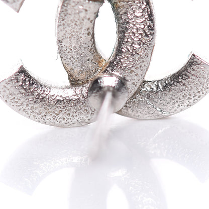 Chanel Crystal CC Earrings Silver 5 of 6