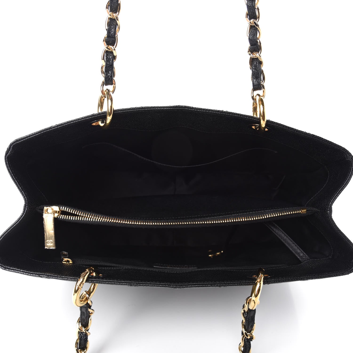 Chanel Caviar Quilted Grand Shopping Tote GST Black 5 of 10