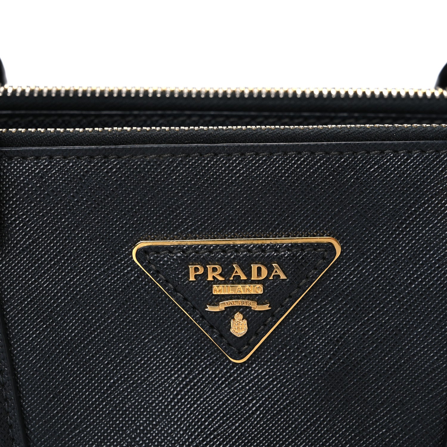 Prada Saffiano Small Galleria Double Zip Tote Black 8 of 11