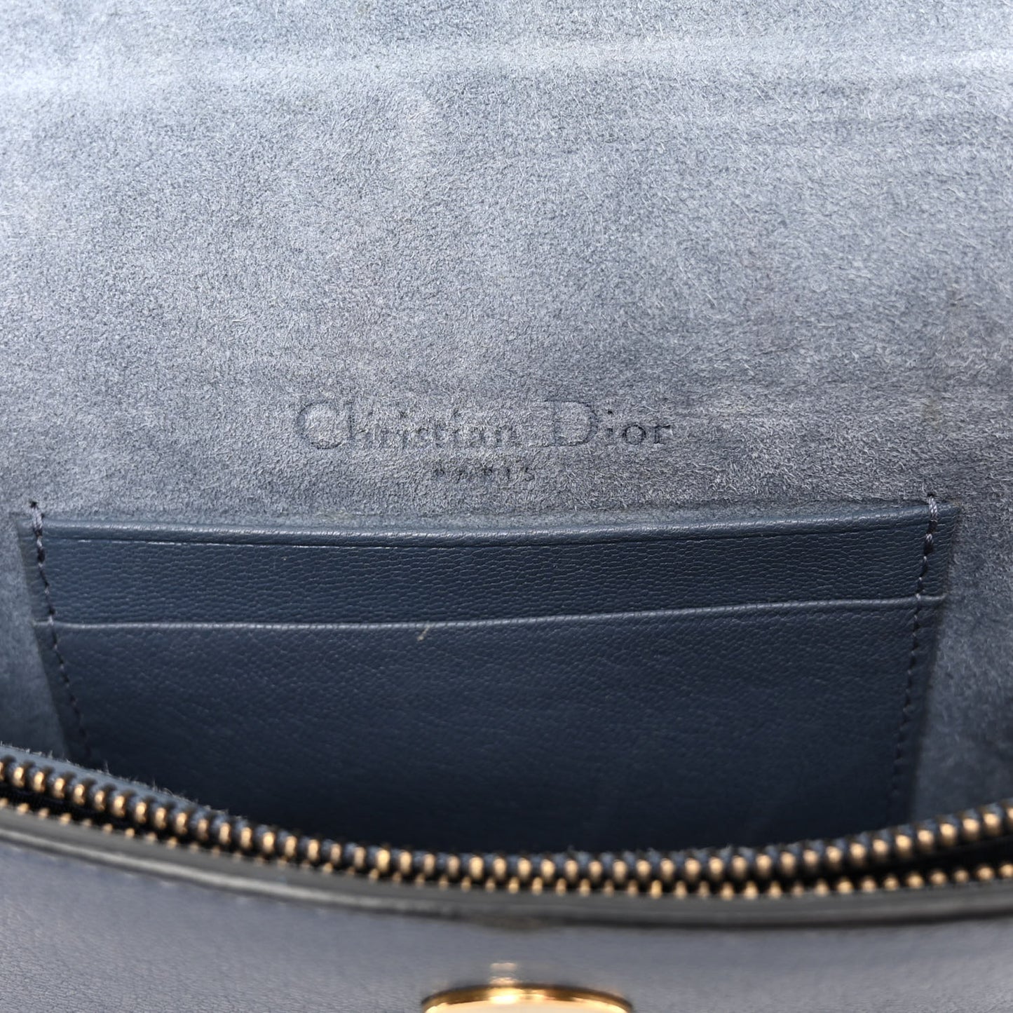 Goatskin Saddle Belt Bag Denim Blue