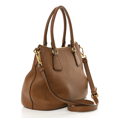 Prada Vitello Phenix Shoulder Bag Cannella 3 of 12