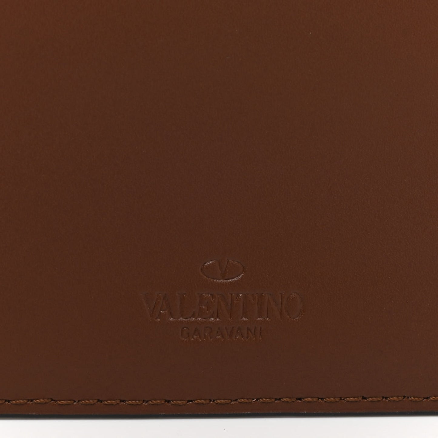 Calfskin VLTN Card Holder Cuir White