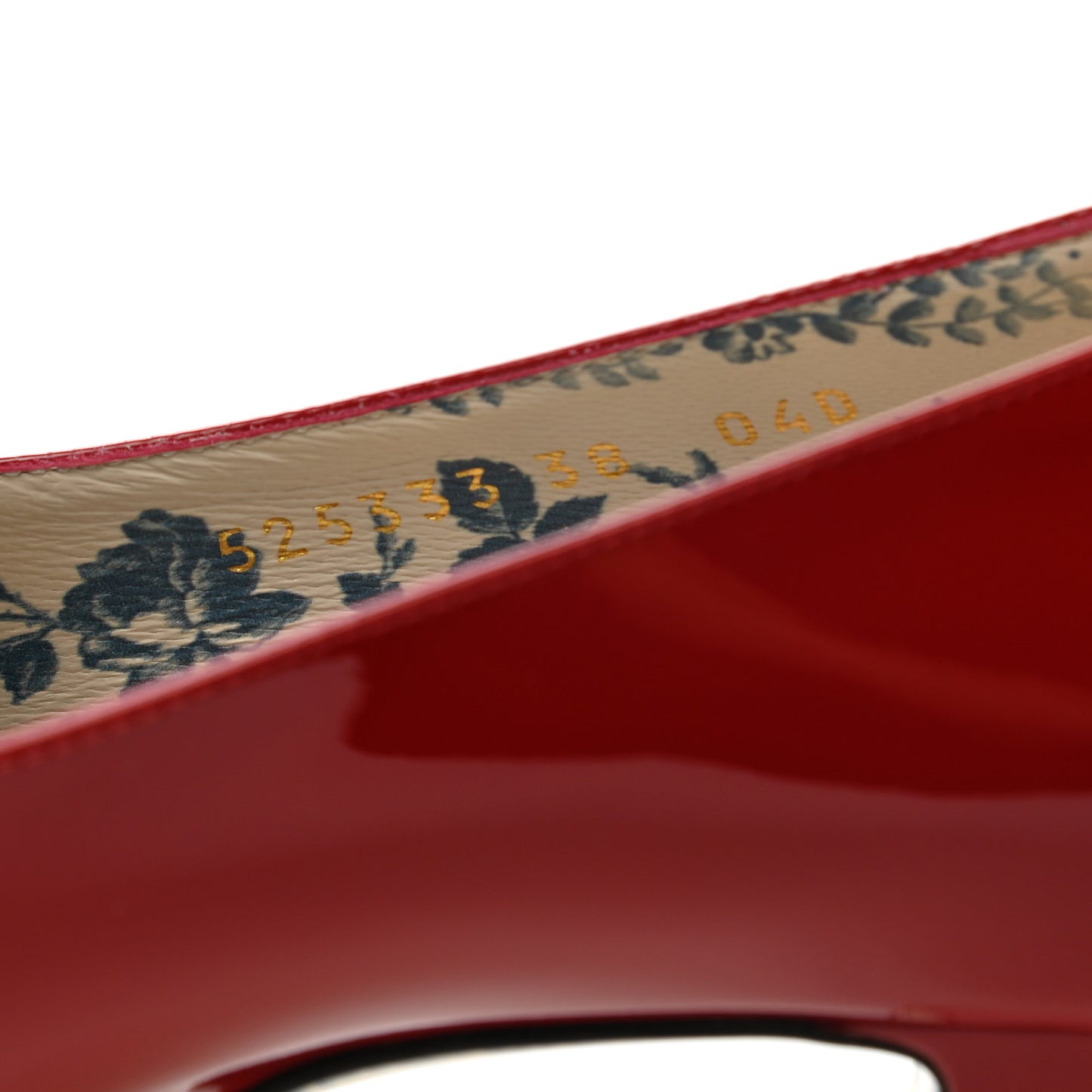 Vernice GG Victoire 55mm Loafer Pumps 38 Hibiscus Red