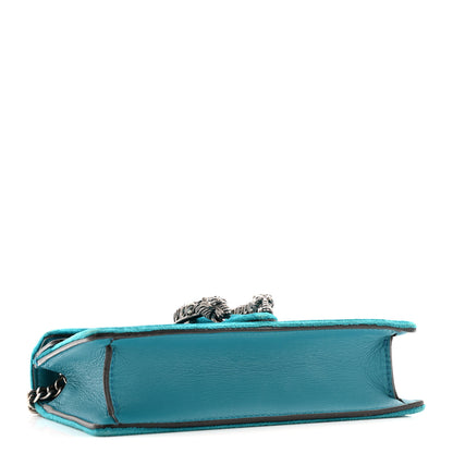 Gucci Velvet Super Mini Dionysus Shoulder Bag Pavone Cyan 4 of 11
