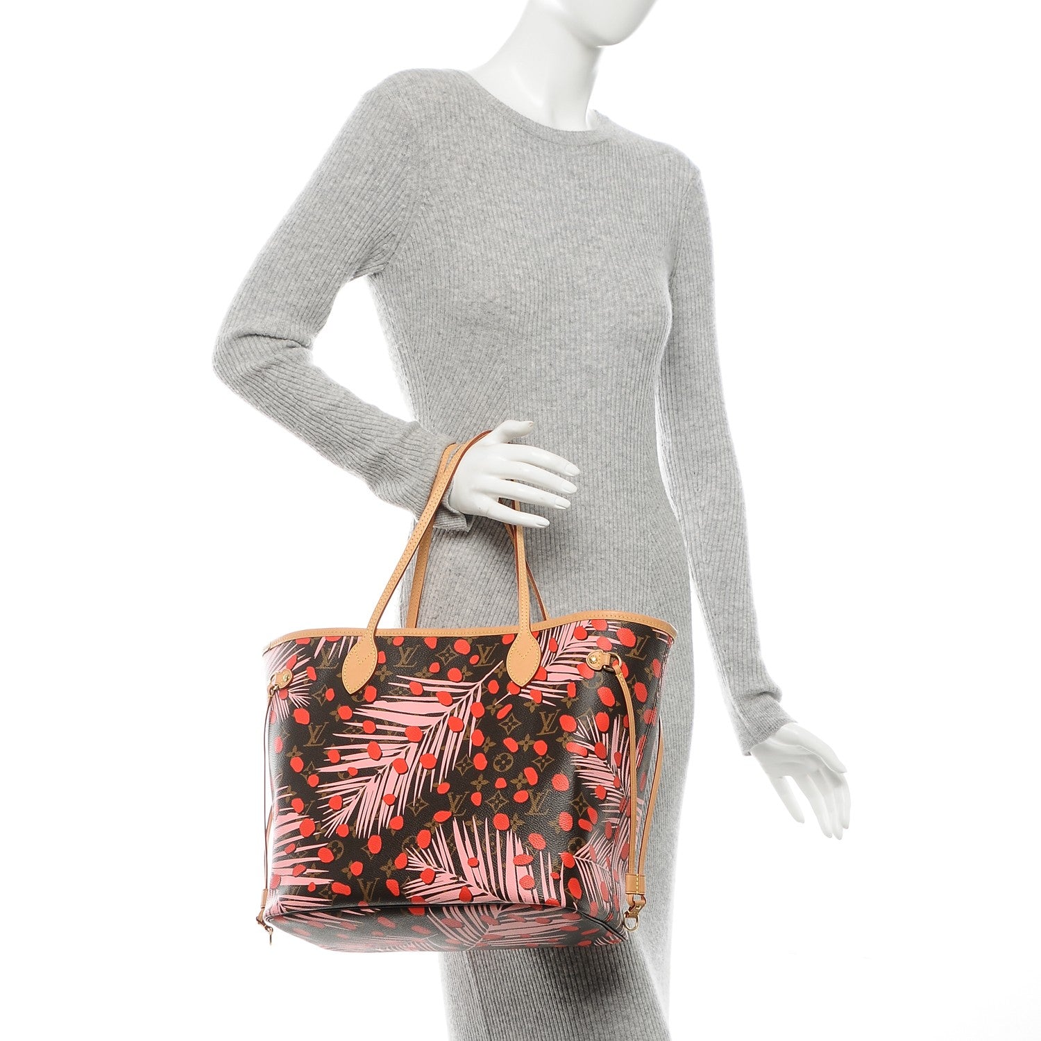 Louis Vuitton Monogram Jungle Dots Neo Neverfull MM Sugar Pink Poppy 2 of 6