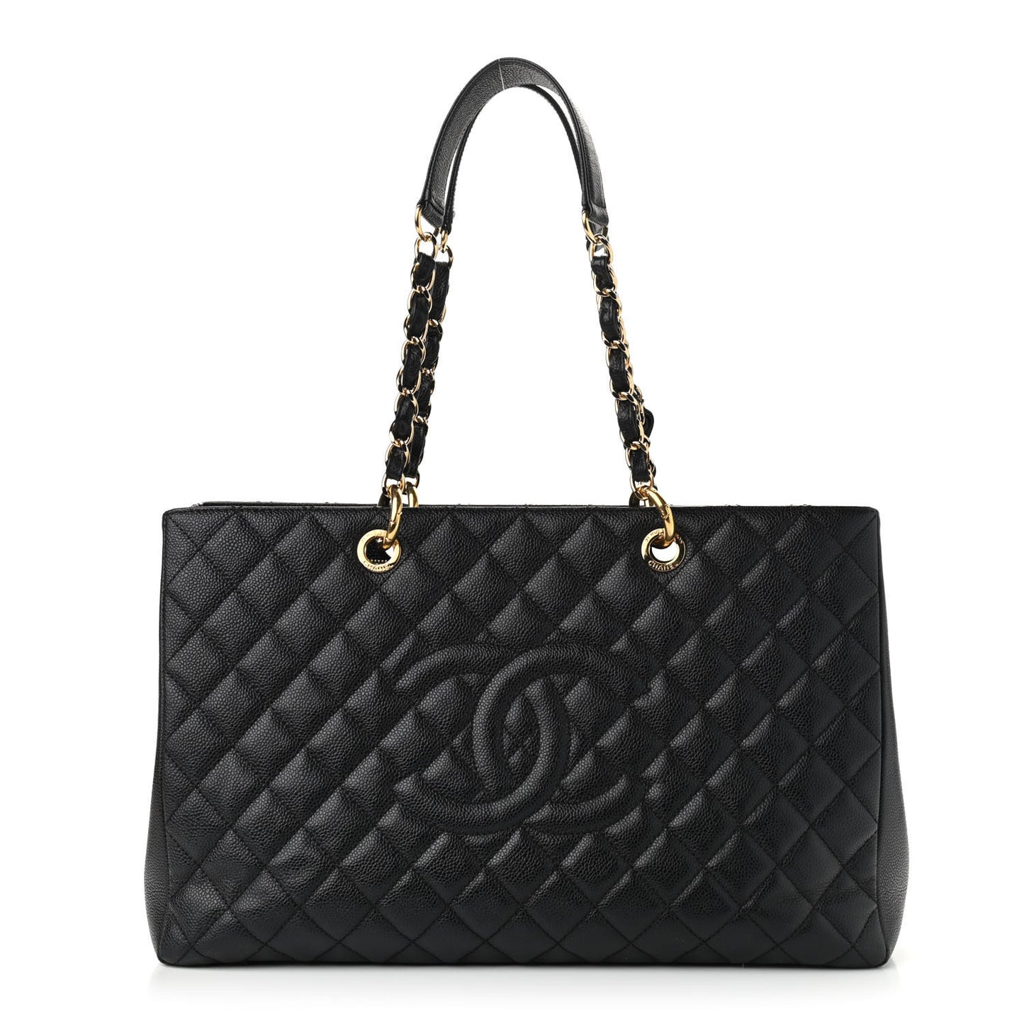 Caviar Quilted XL Grand Shopping Tote GST Black