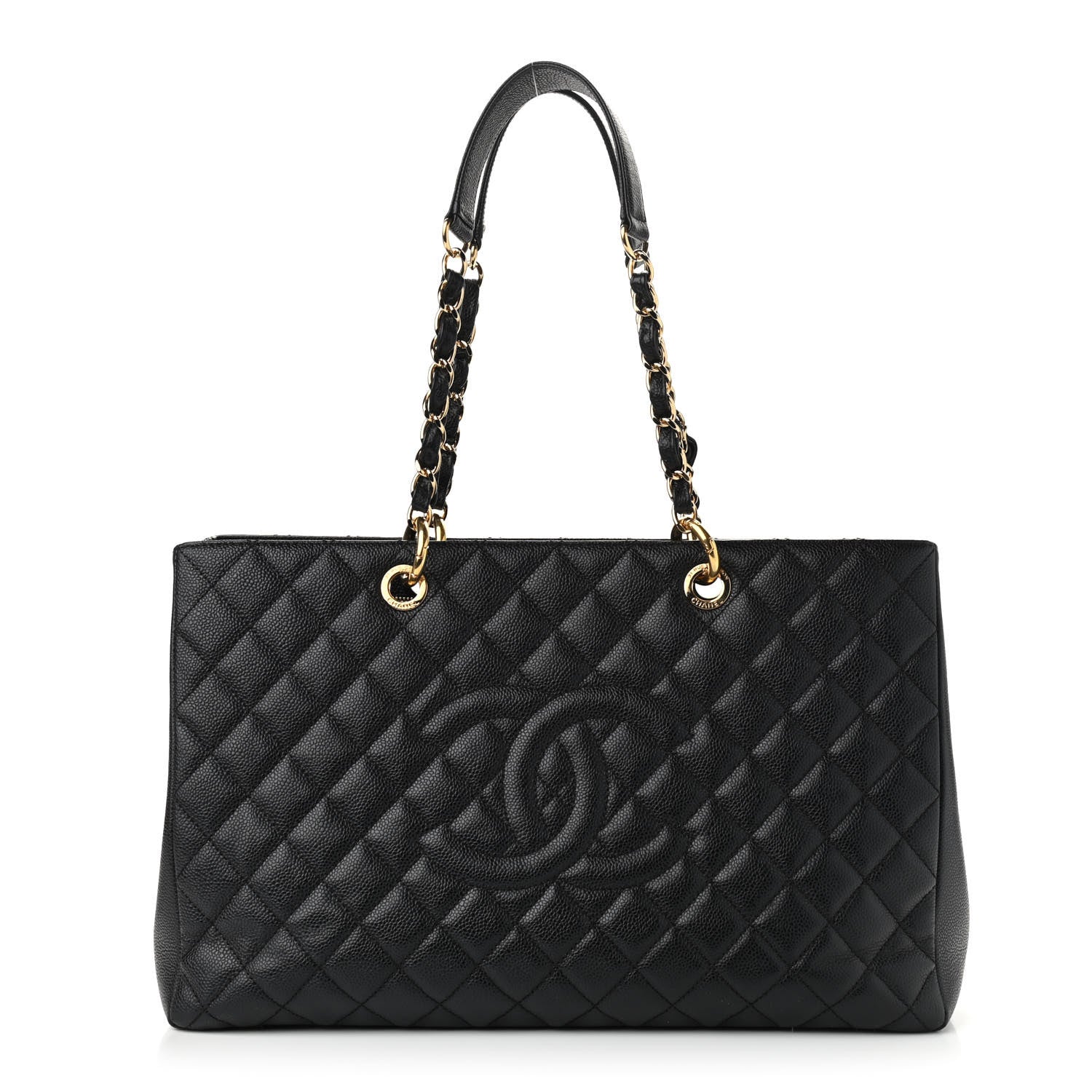 Chanel Caviar Quilted XL Grand Shopping Tote GST Black 1 of 10