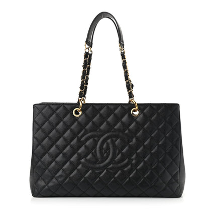 Chanel Caviar Quilted XL Grand Shopping Tote GST Black 1 of 10