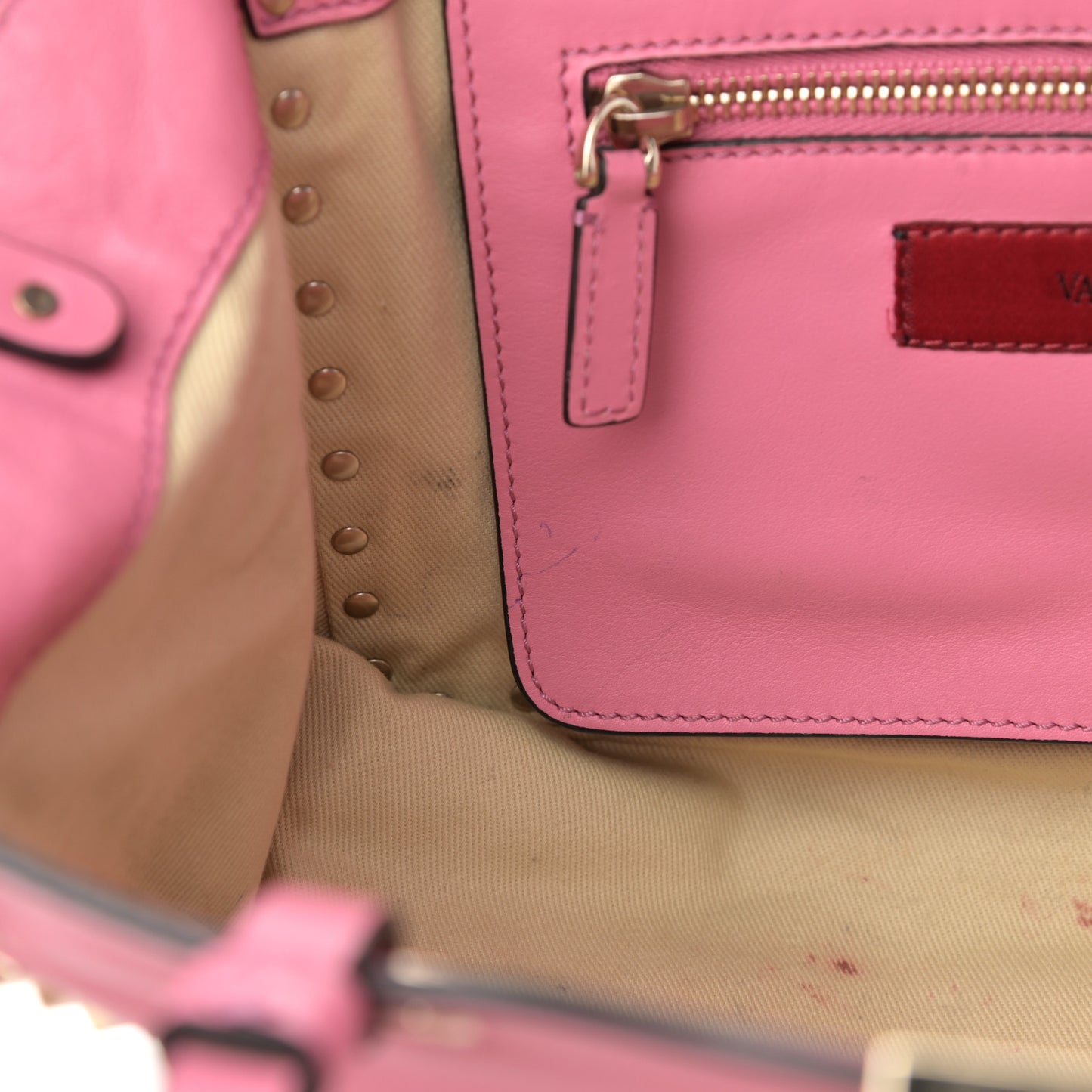Vitello Small Rockstud Tote Ninphea
