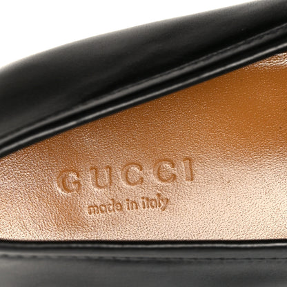 Gucci Calfskin Womens Jordaan Loafers 37 Black 7 of 10