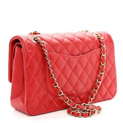 Chanel Lambskin Quilted Medium Double Flap Red 3 of 10