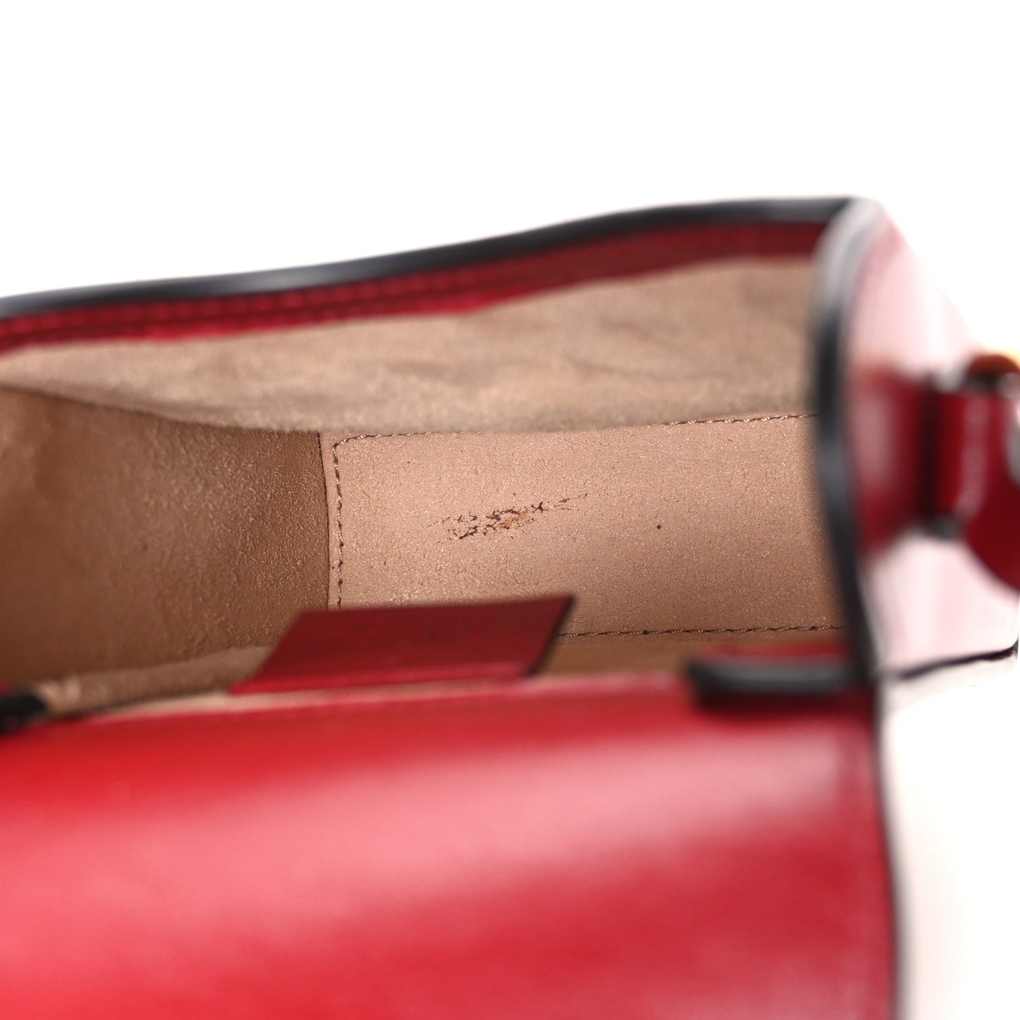 Boarded Plutone Calfskin Mini Horsebit 1955 Crossbody Bag New Cherry Red