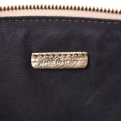Burberry Woven Leather Nova Check Ashcombe Clutch Gold 9 of 10