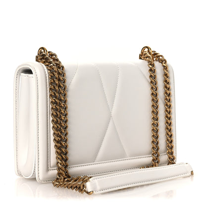 Dolce & Gabbana Calfskin Medium Devotion Crossbody Bag White 3 of 11