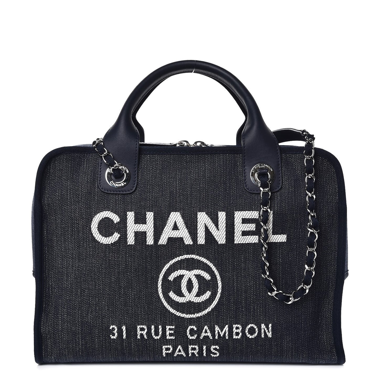 Denim Deauville Bowling Bag Dark Blue