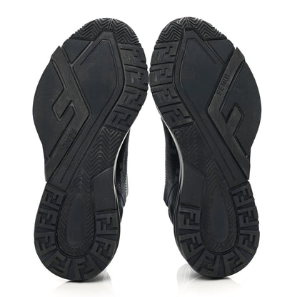 Fendi Nylon Lycra FF Mens Fendi Flow Low Top Sneakers 7 Black Navy 5 of 9