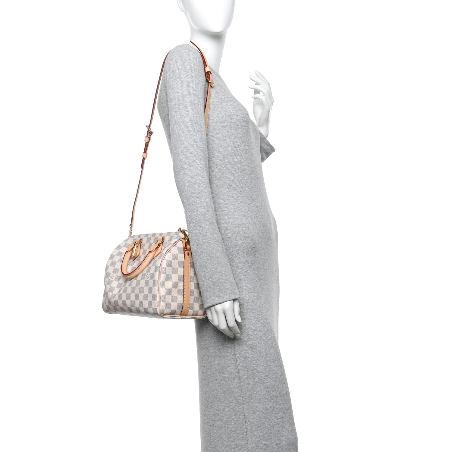 Louis Vuitton Damier Azur Speedy Bandouliere 25 2 of 9