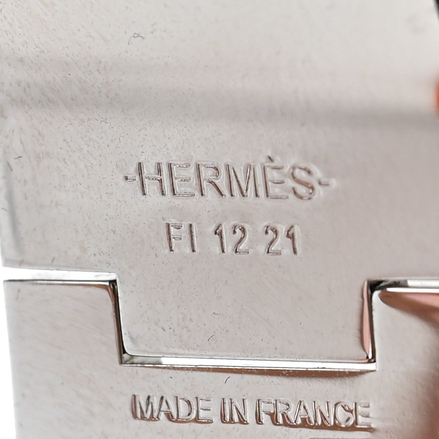 Enamel Printed Quadrige Au Fil Wide Clic Clac H Bracelet PM Or White