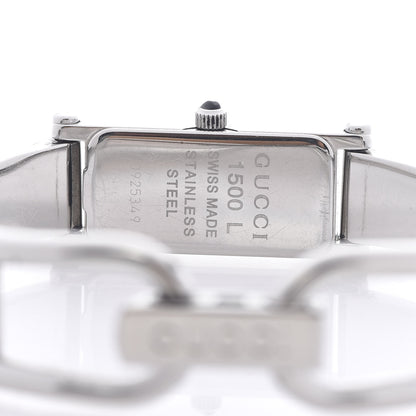 Gucci Stainless Steel 12mm 1500L Horsebit Quartz Watch 5 of 6
