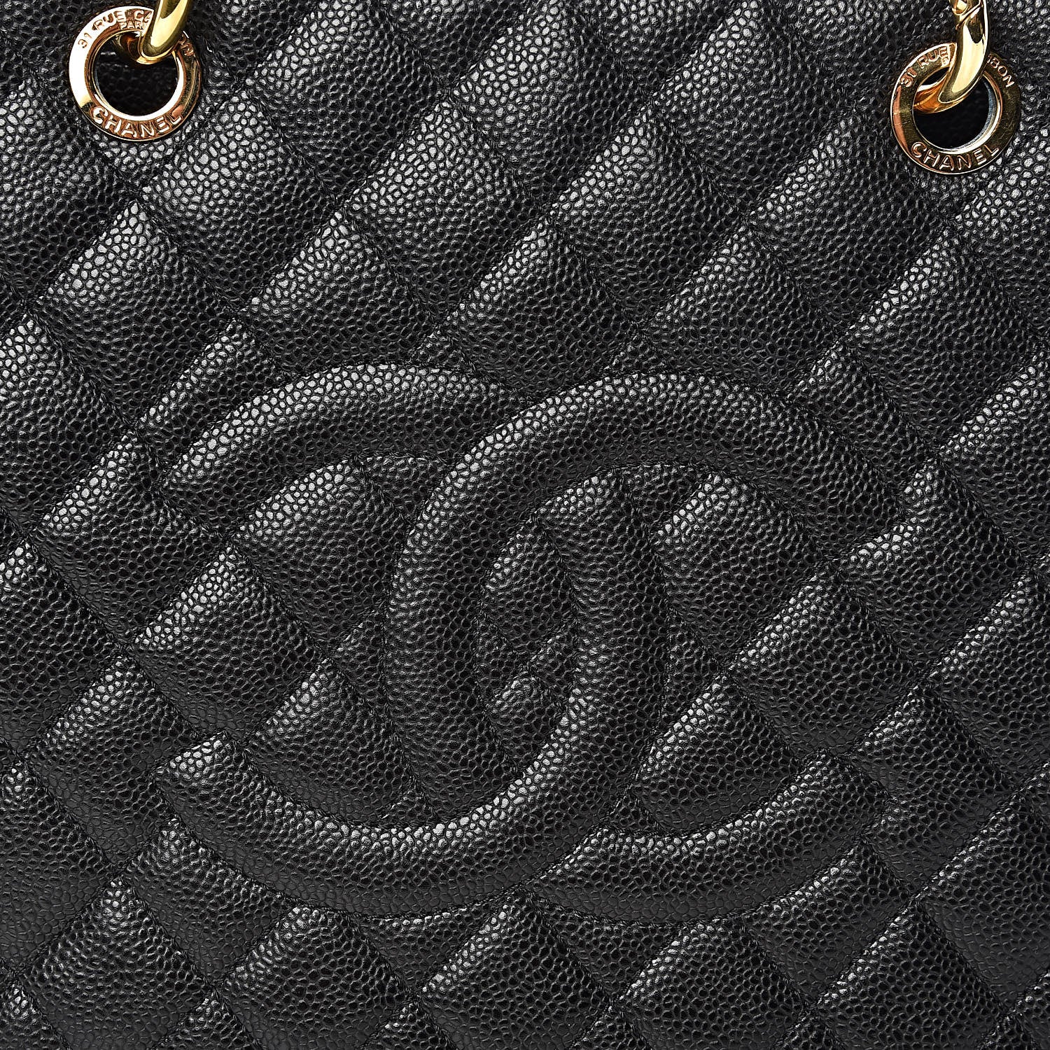 Chanel Caviar Quilted Grand Shopping Tote GST Black 8 of 19