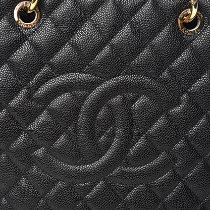 Chanel Caviar Quilted Grand Shopping Tote GST Black 8 of 19