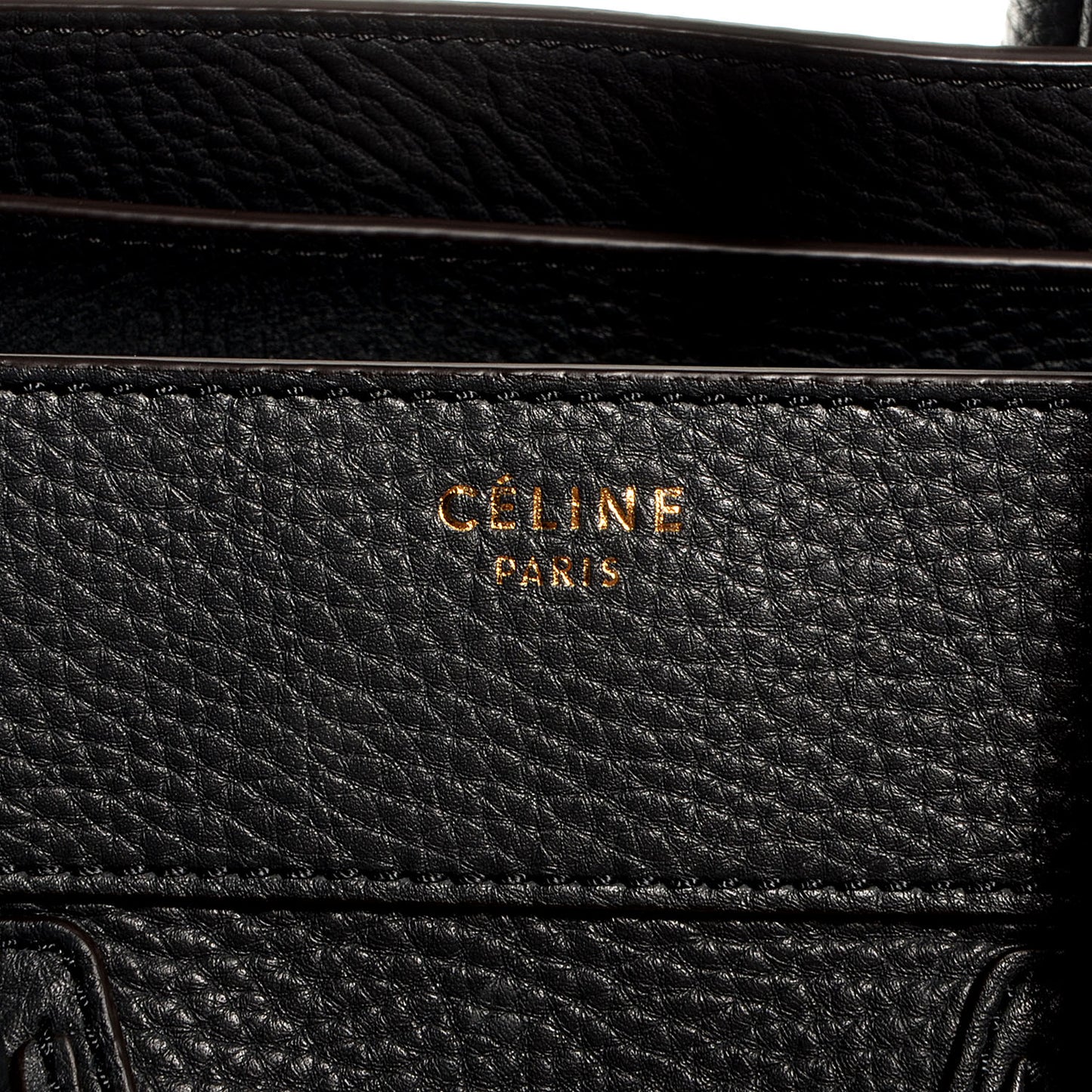 Pebbled Leather Mini Luggage Bag Anthracite