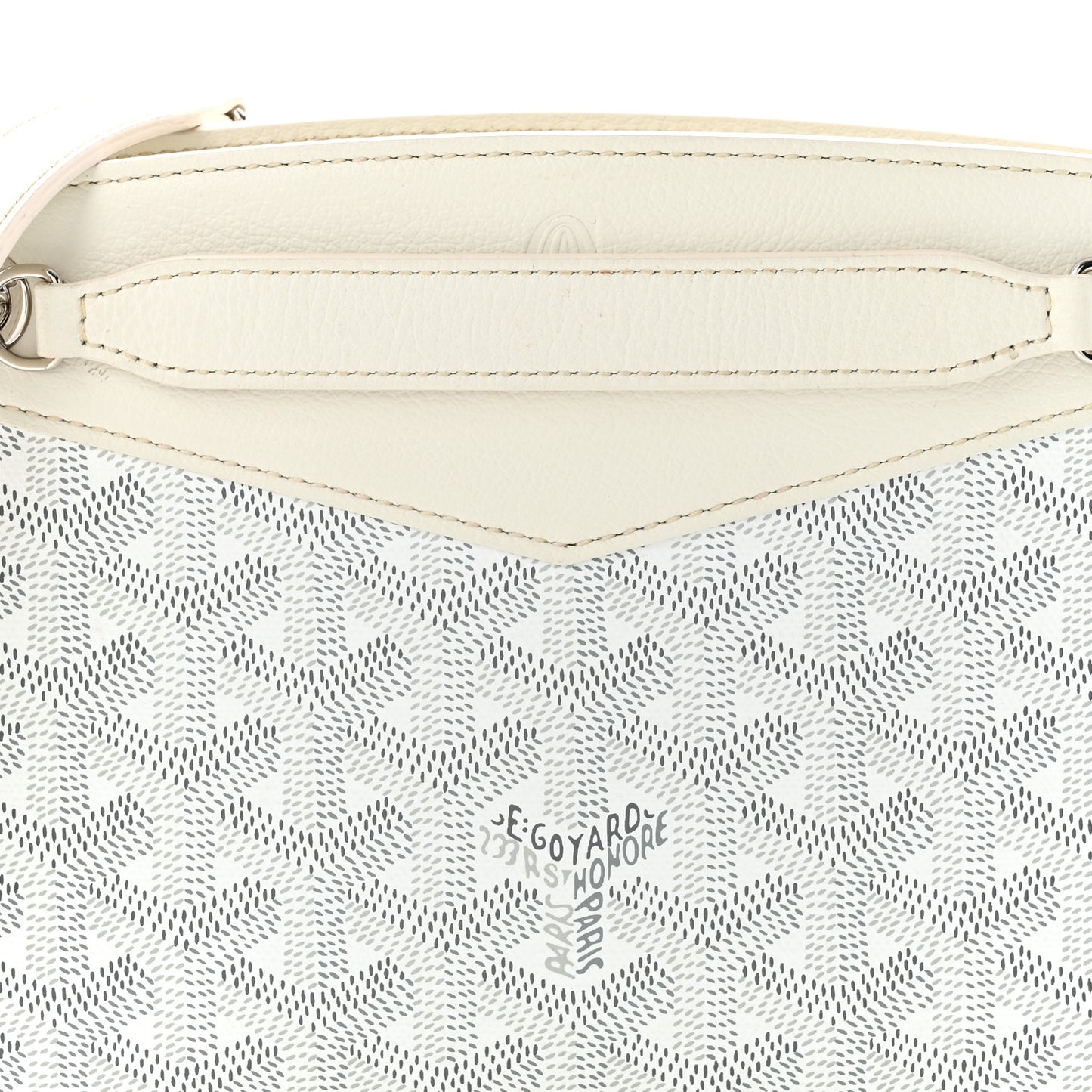 Goyardine Mini Rouette Structure White