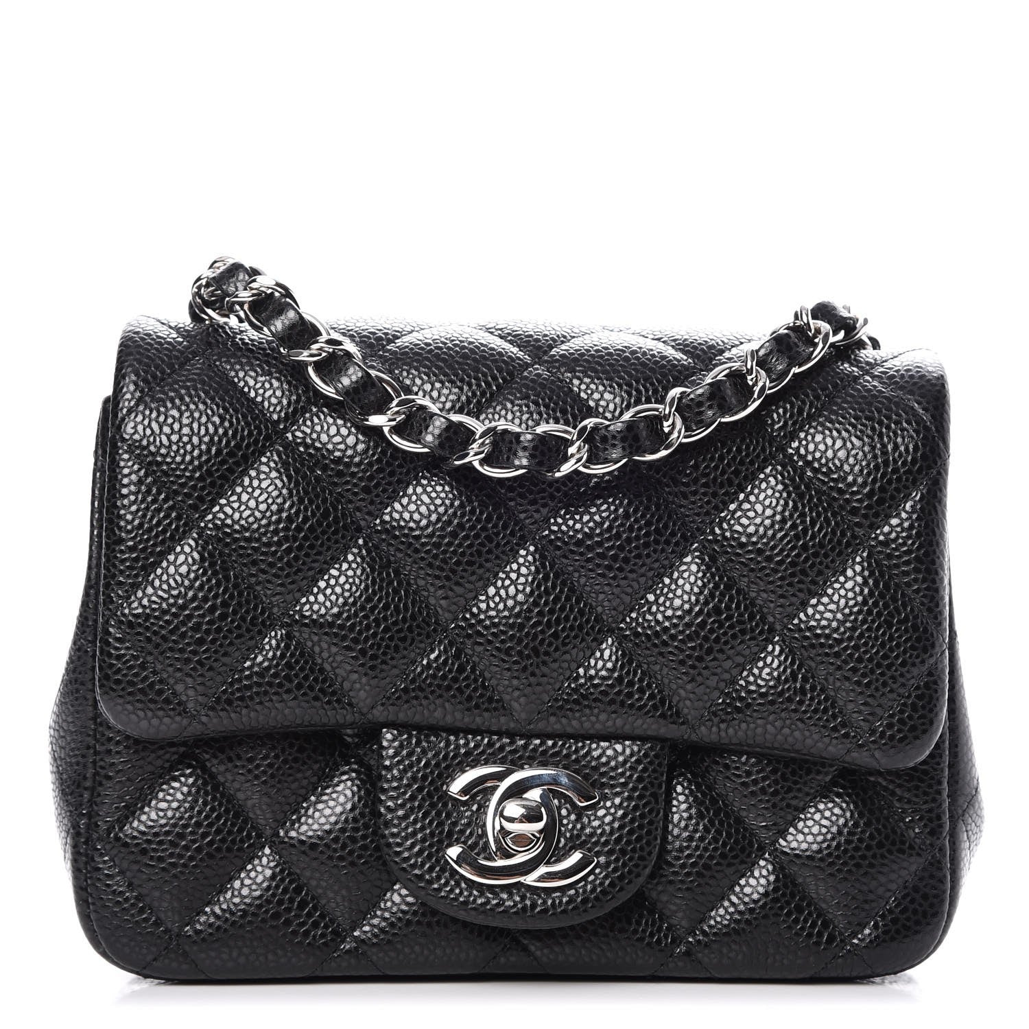 Chanel Caviar Quilted Mini Square Flap Black 1 of 9