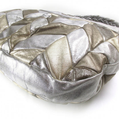 Miu Miu Leather Matelasse Coffer Tote Metallic 5 of 12